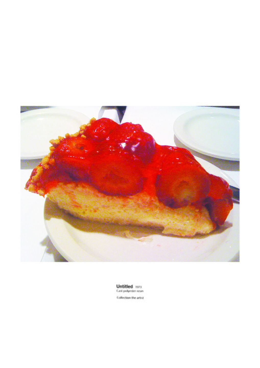Piece of strawberry cake