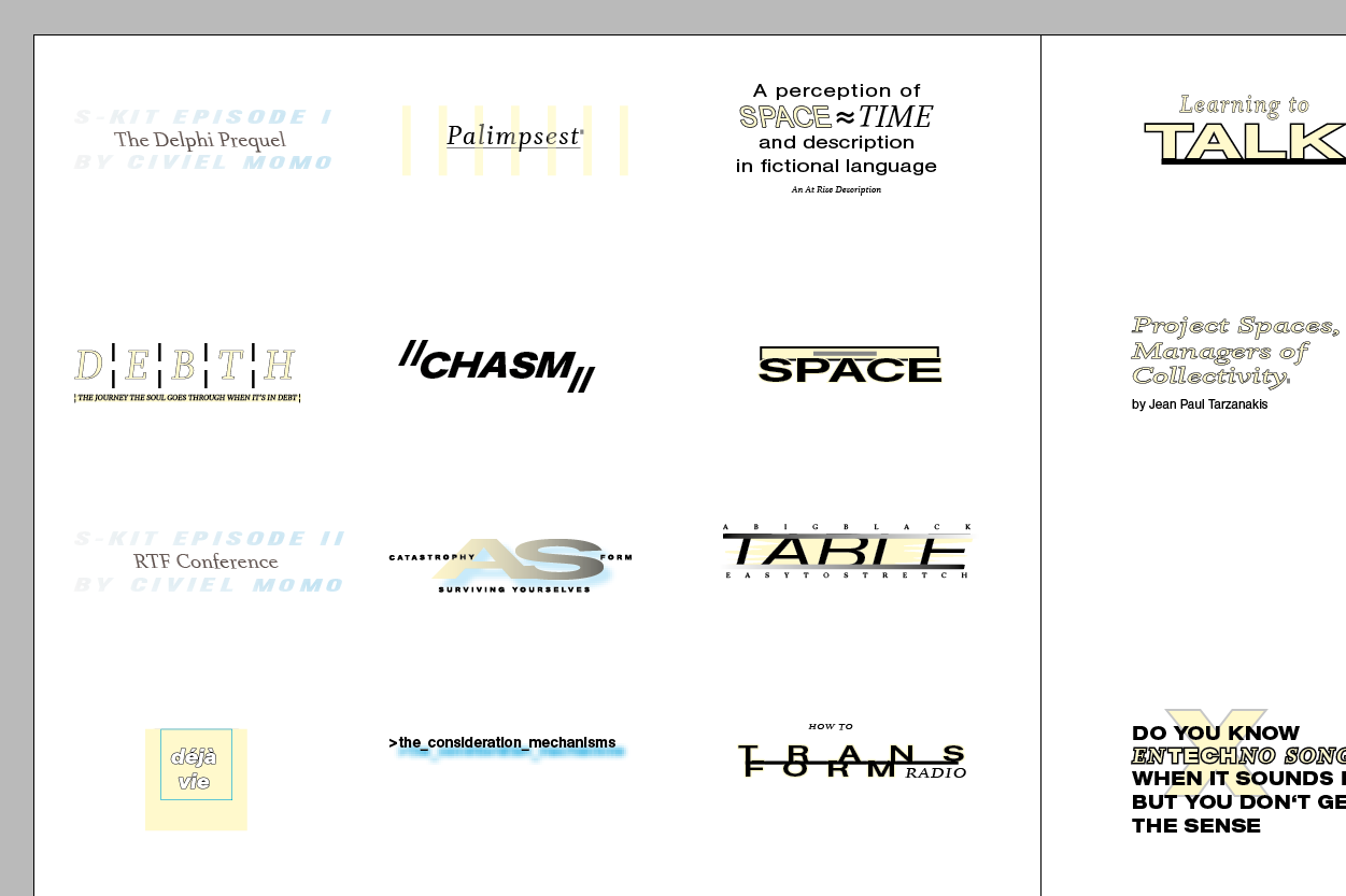 Table of content (coming soon)