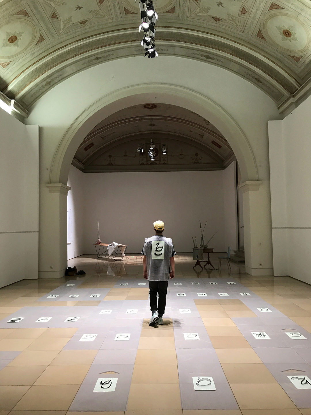 A random visitor wearing a garment (mesh)